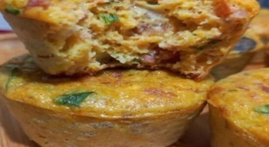 Muffin-Salgado-Feito-na Airfryer